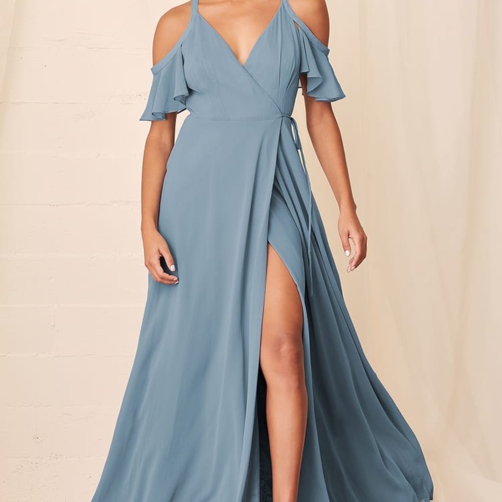 Lulu's Blue Maxi Dress